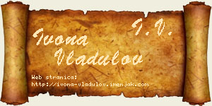 Ivona Vladulov vizit kartica